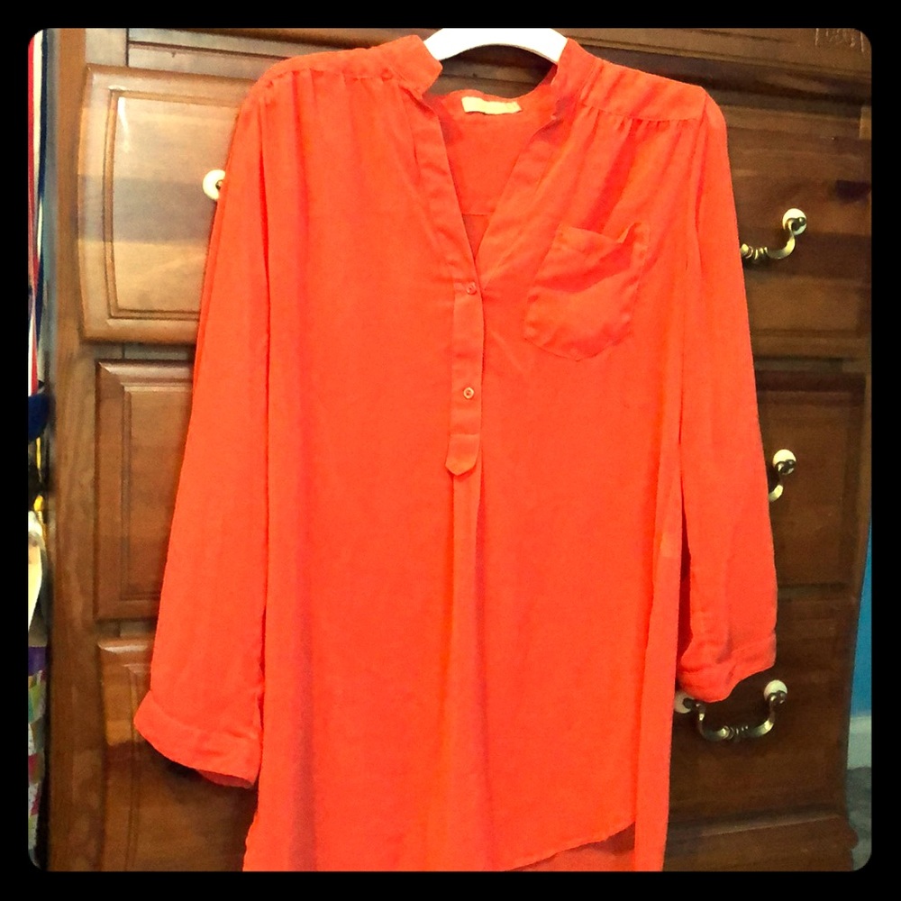 Orange blouse